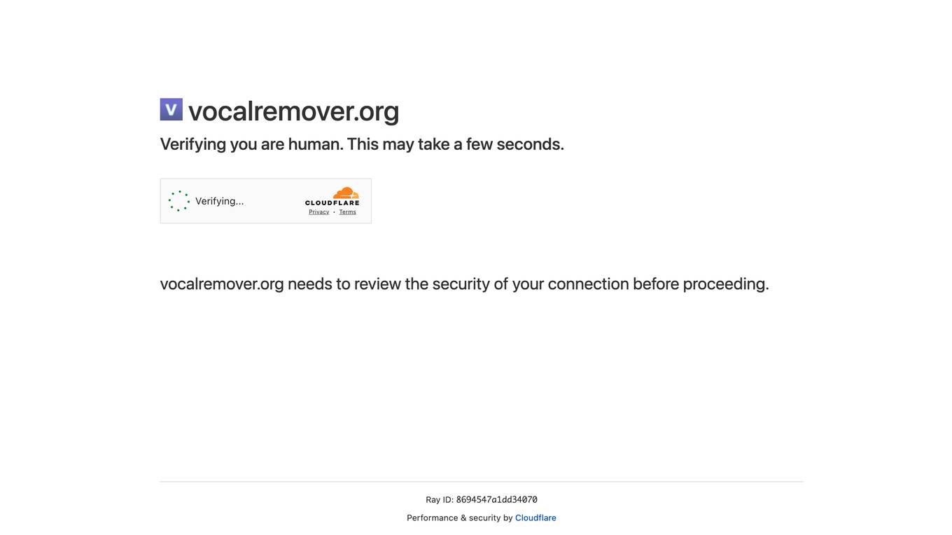 Vocalremover.org screenshot