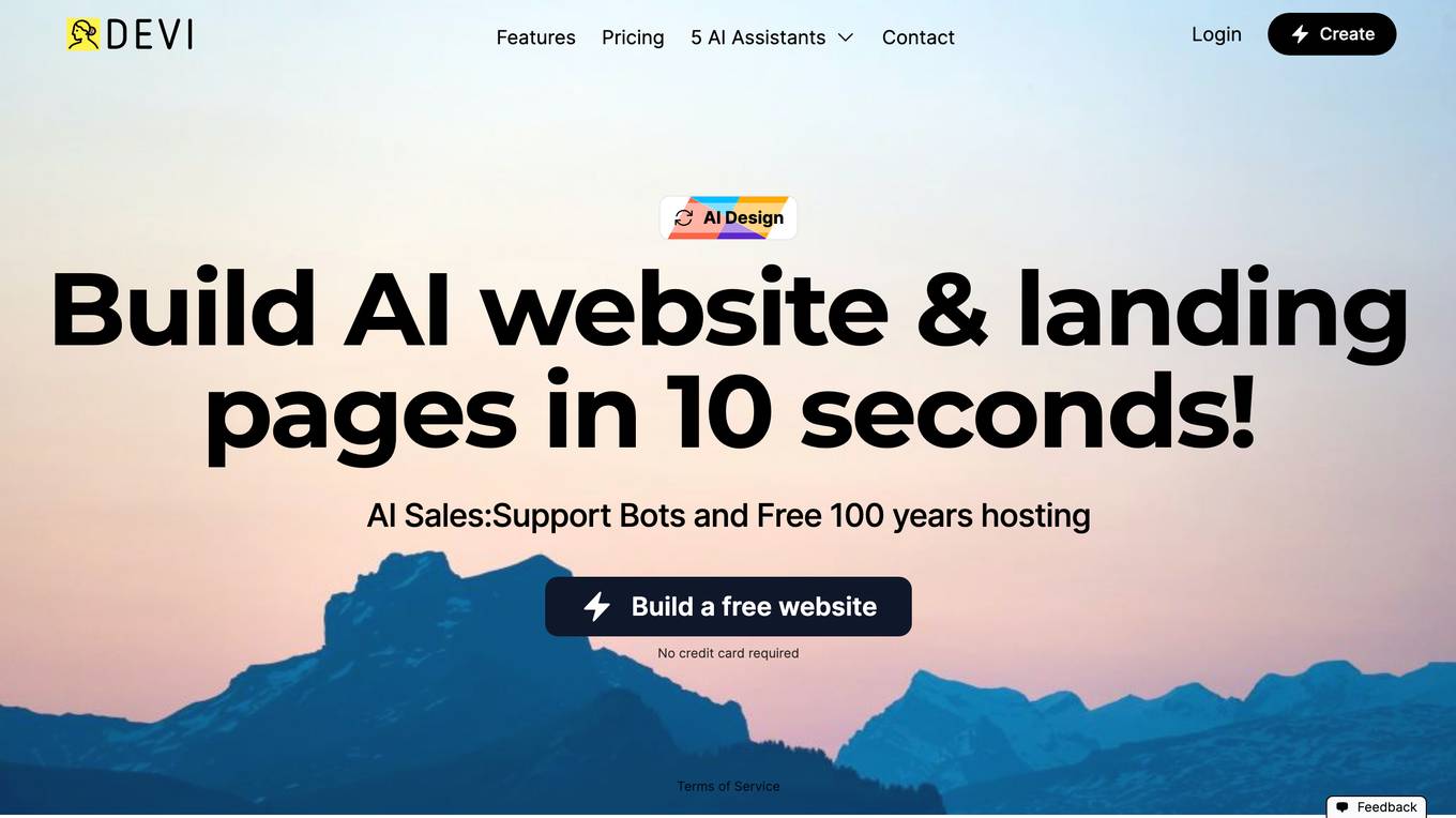 AI Website & Landing Pages Screenshot