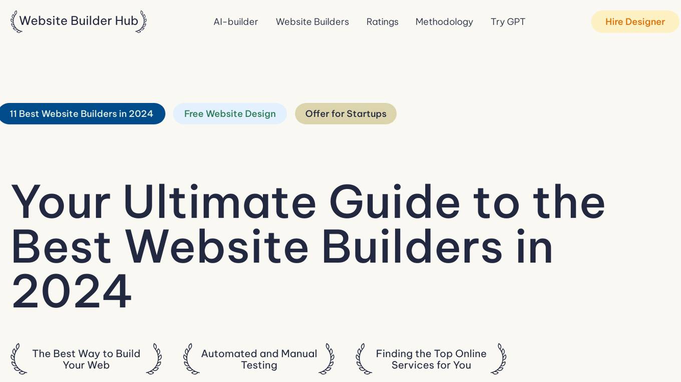 Website Builder Hub screenshot