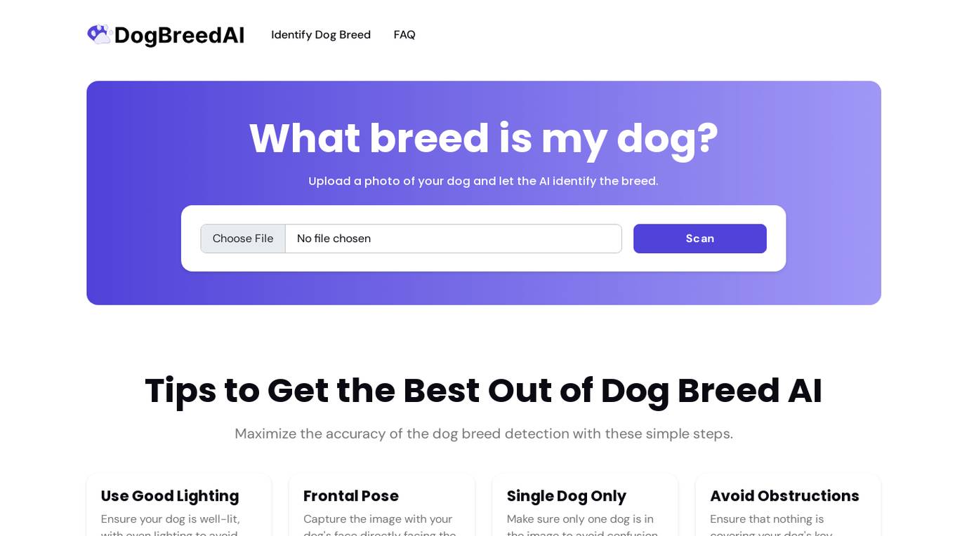 Dog Breed AI Identifier screenshot