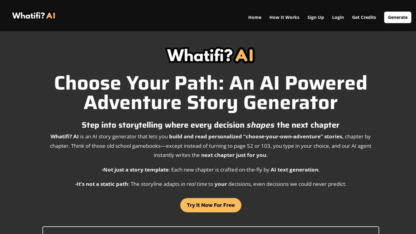 Whatifi? AI Screenshot