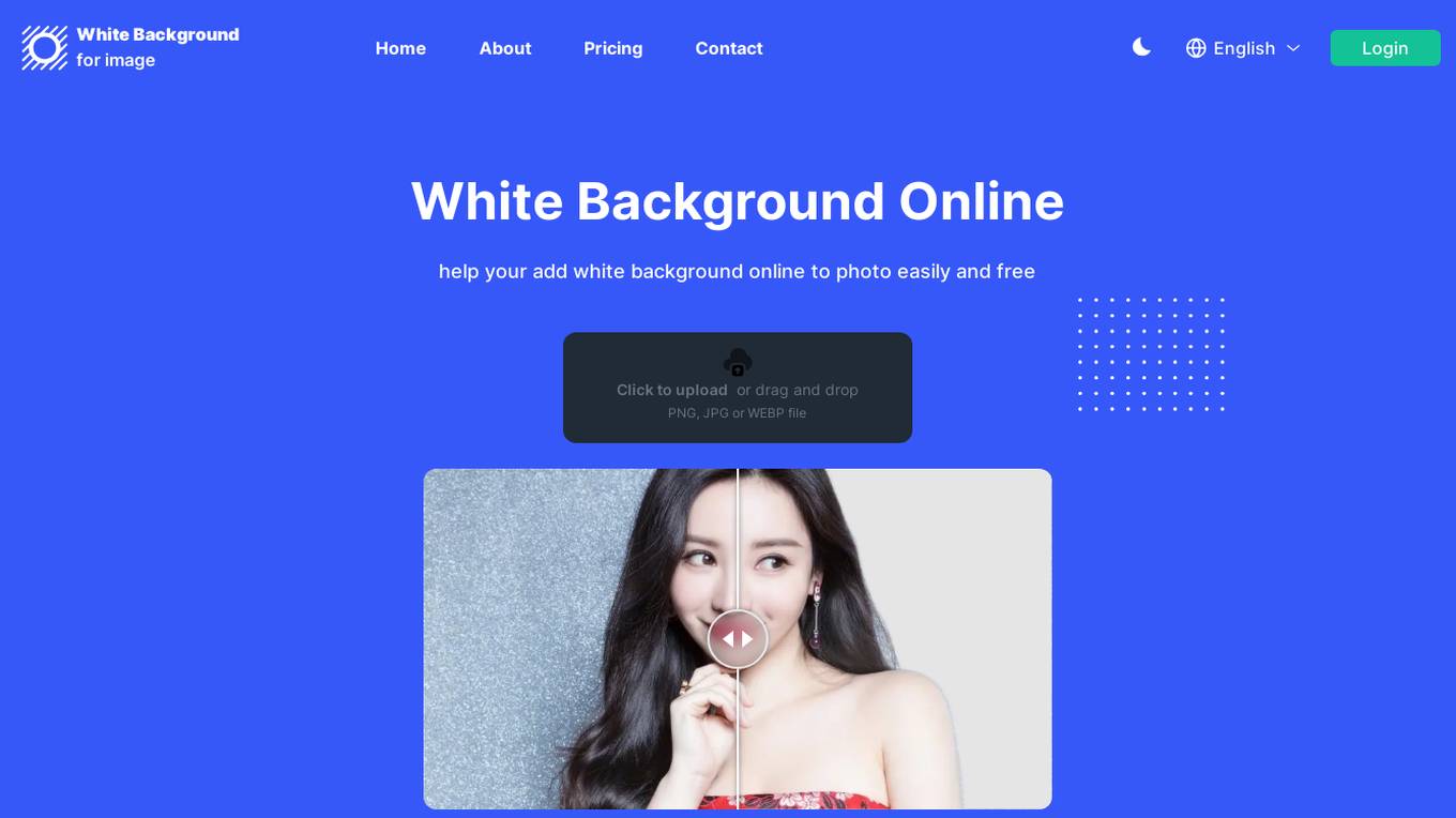 White Background Online Screenshot