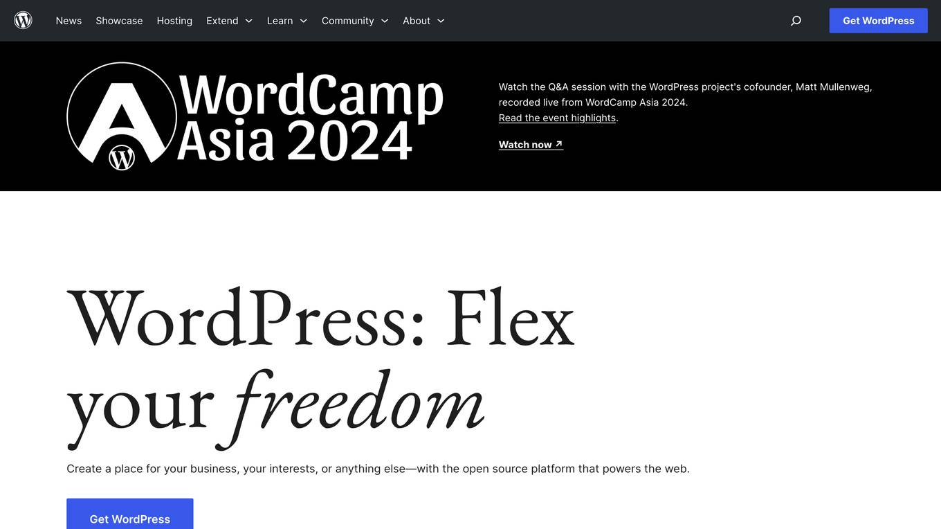 WordPress screenshot