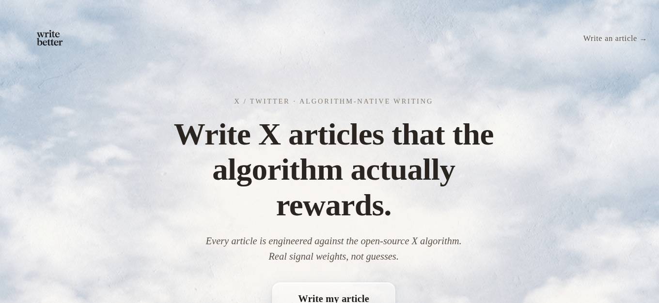 X Articles Screenshot