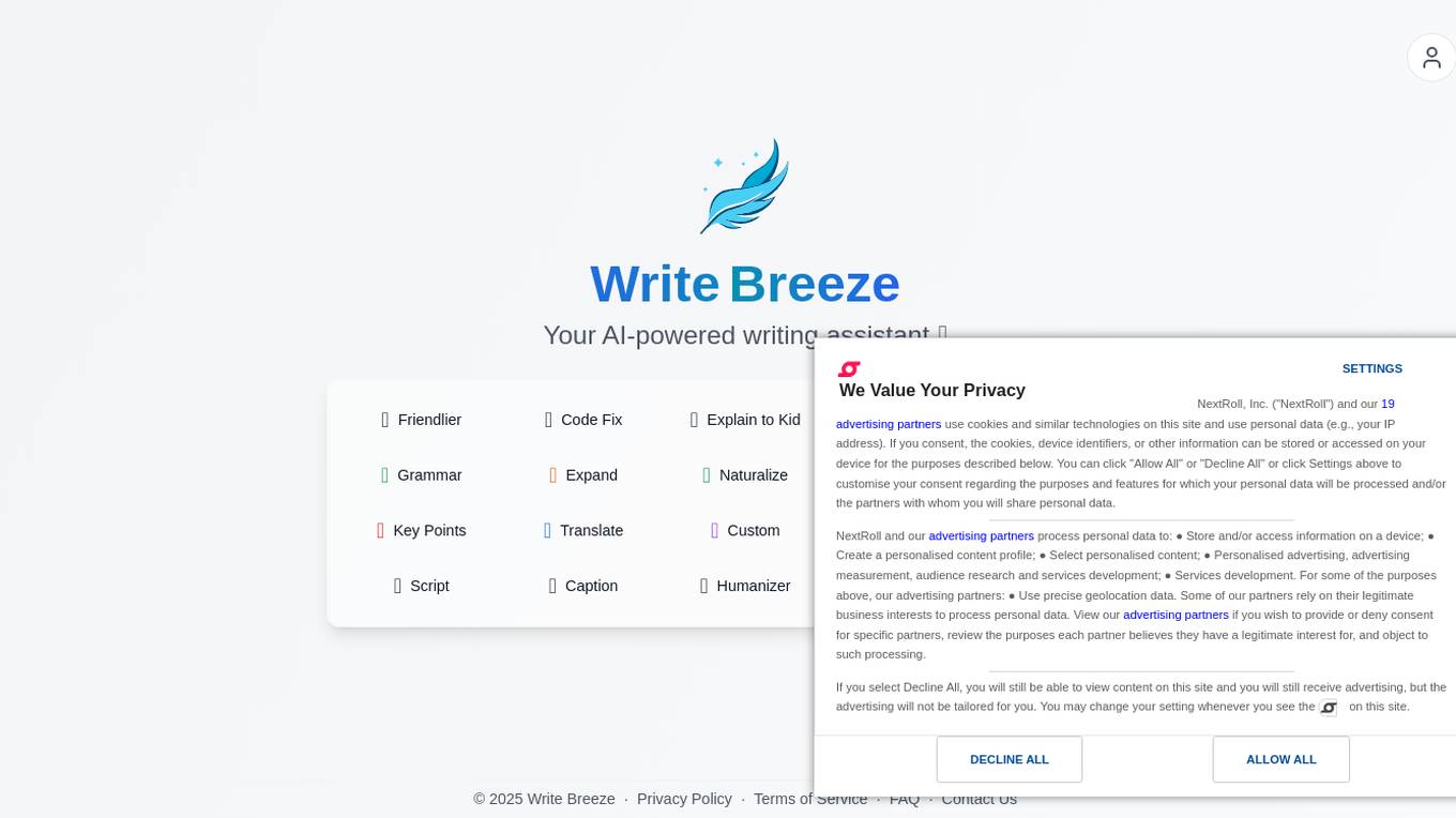 Write Breeze Screenshot