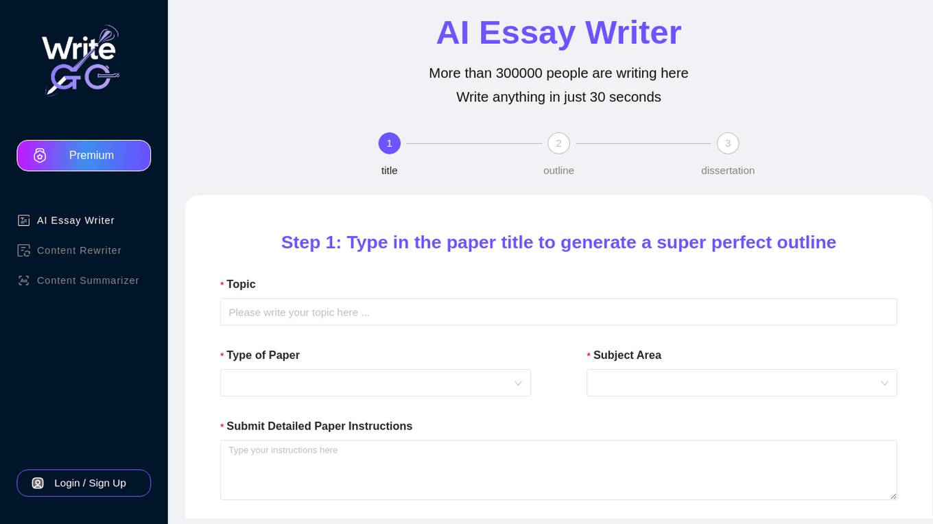 WriteGo Screenshot