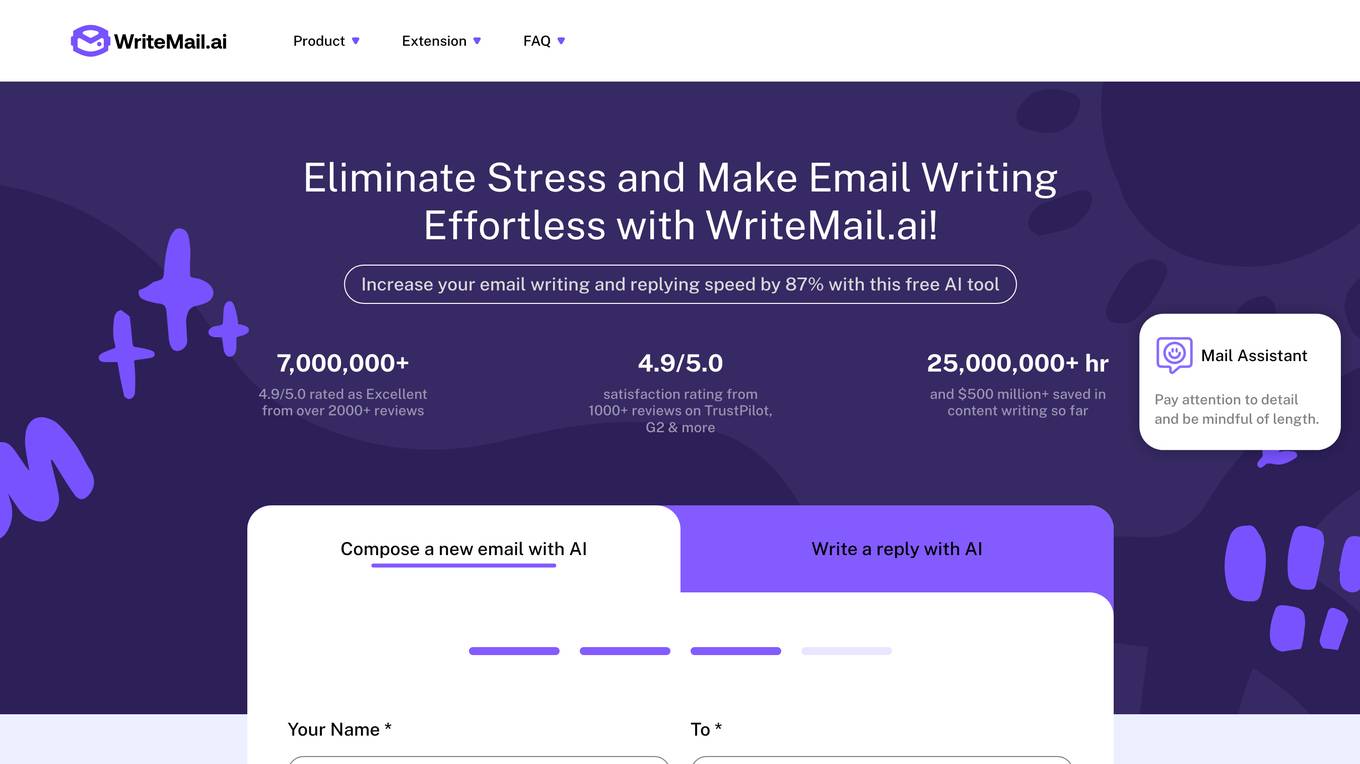 WriteMail.ai Screenshot