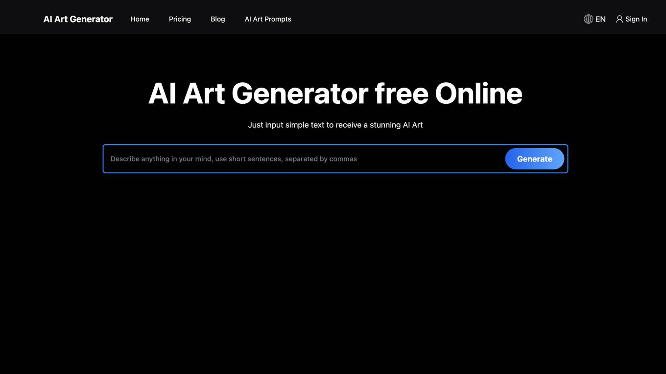 AI Art Generator Screenshot