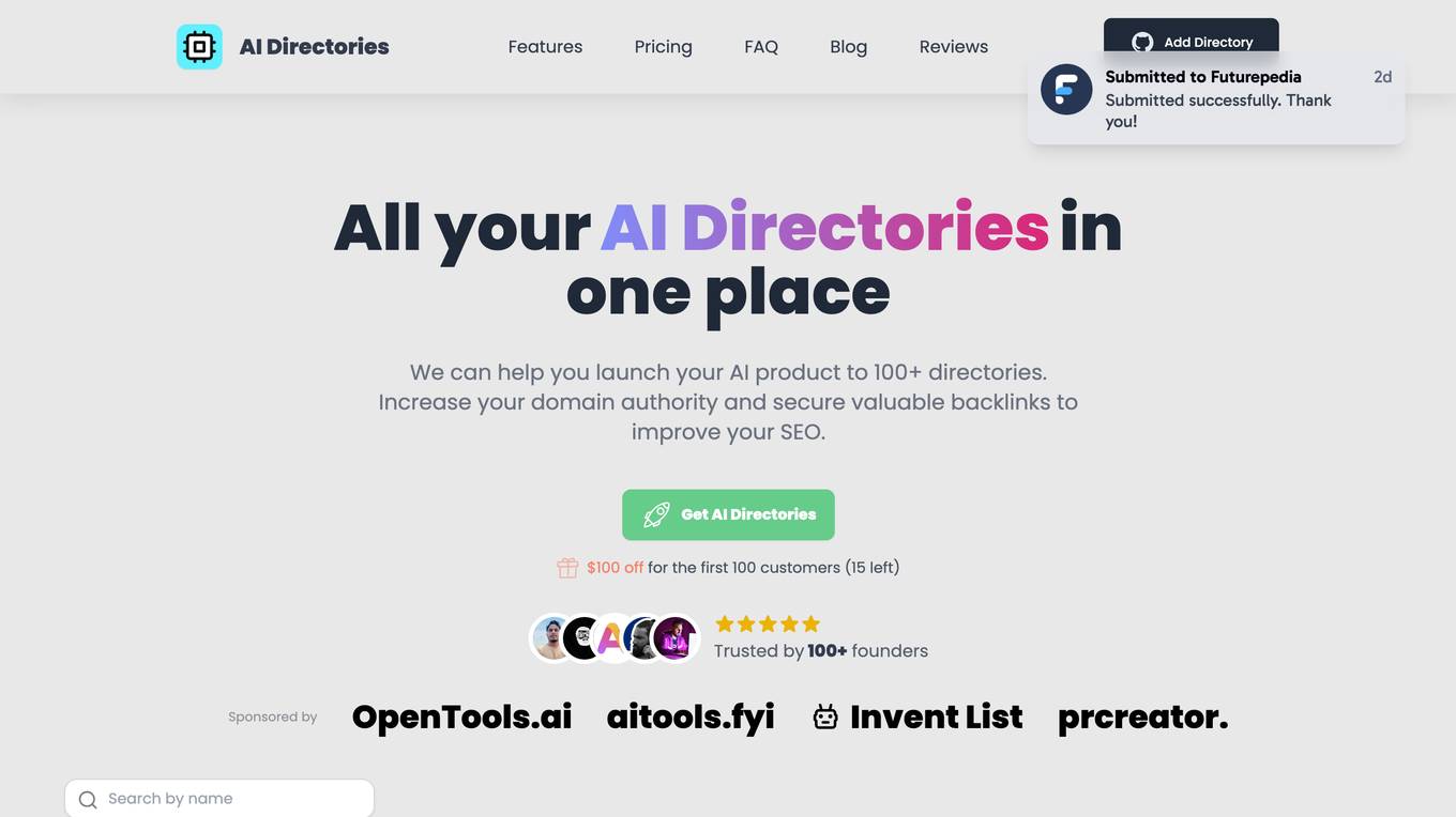 AI Directories Screenshot