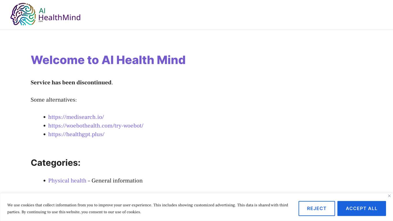 AI Health Mind Screenshot