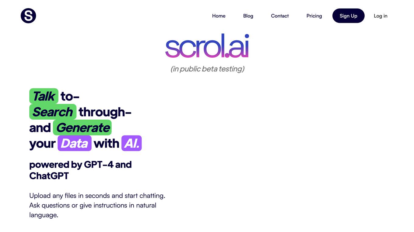 Scrol.ai Screenshot