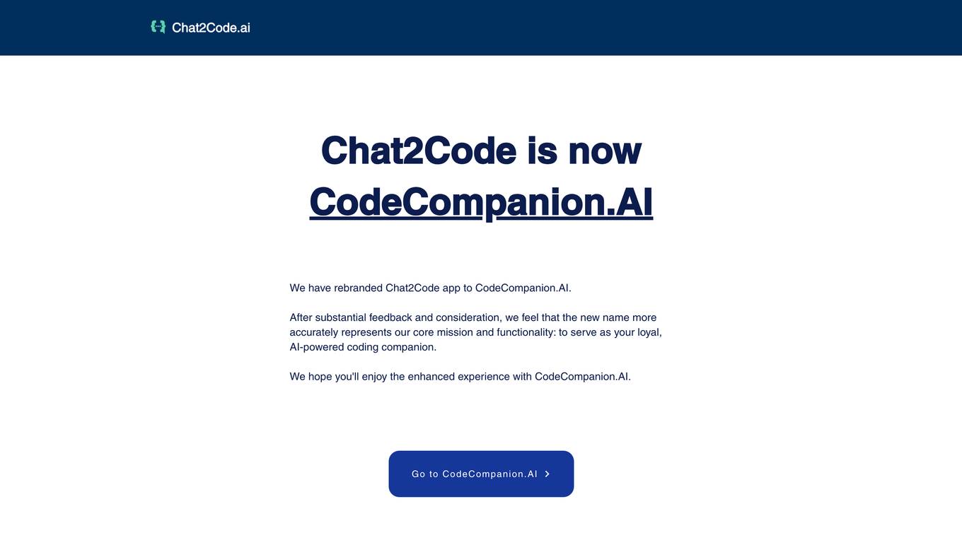 CodeCompanion.AI Screenshot