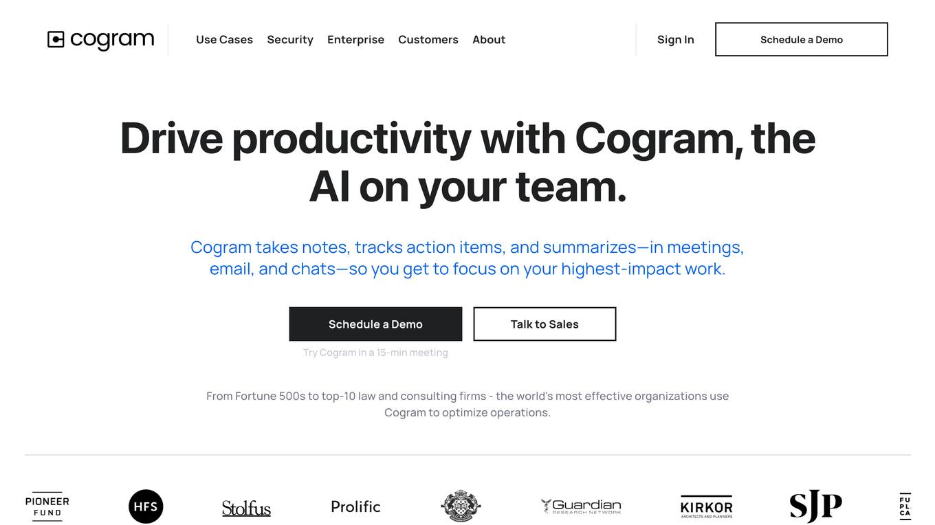 Cogram screenshot