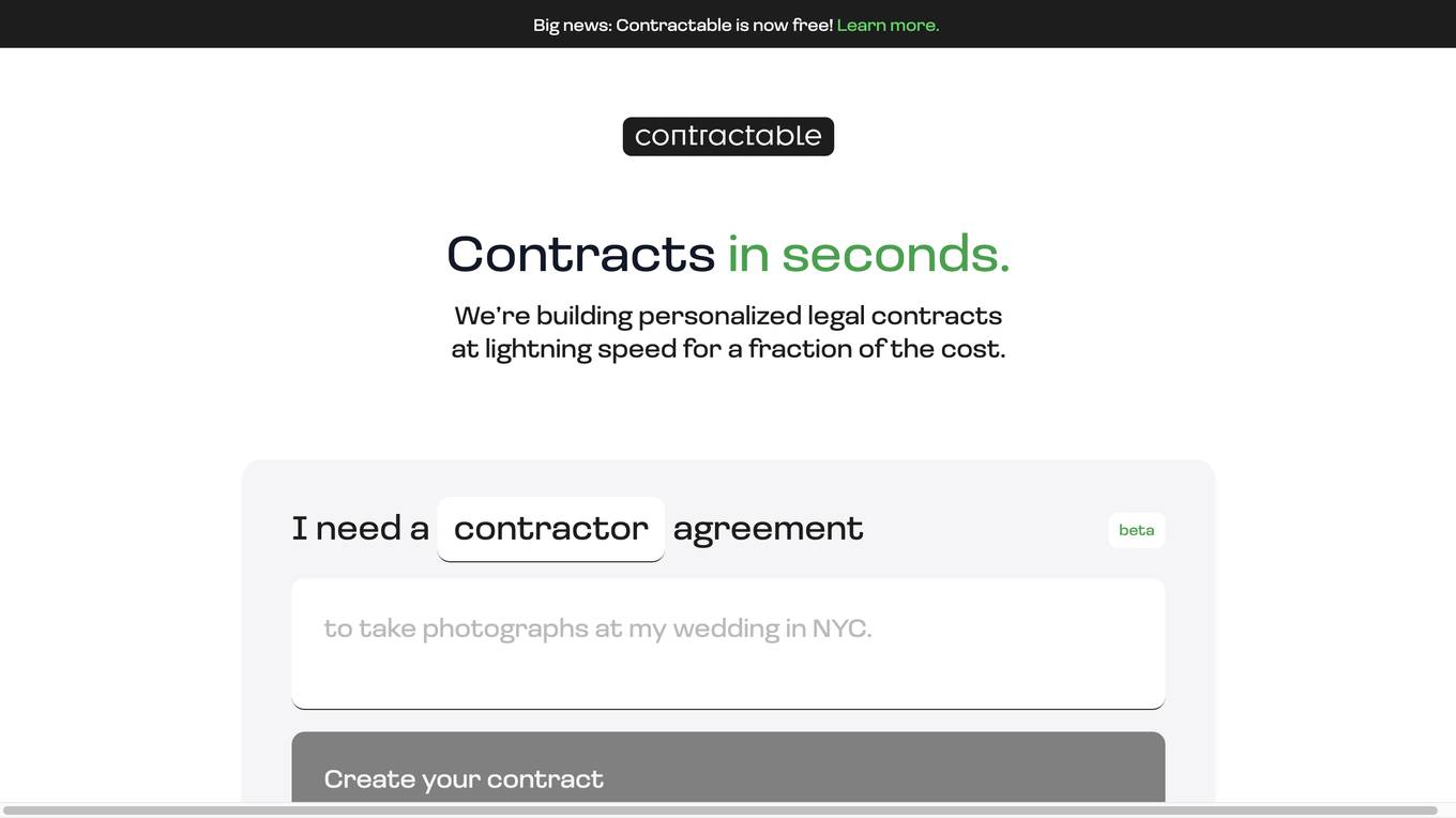 Contractable Screenshot