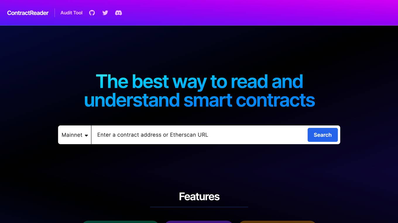 ContractReader screenshot