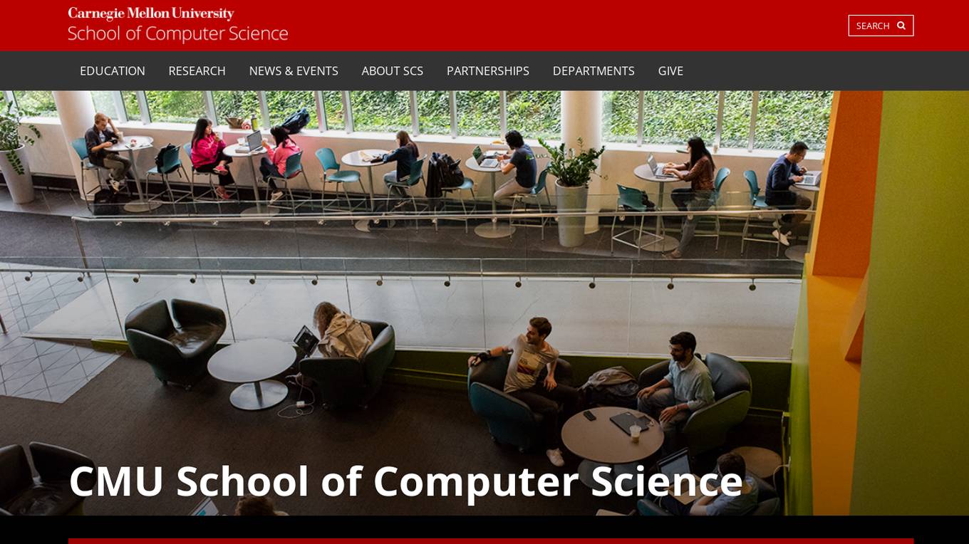 Carnegie Mellon University School of Computer Science Screenshot