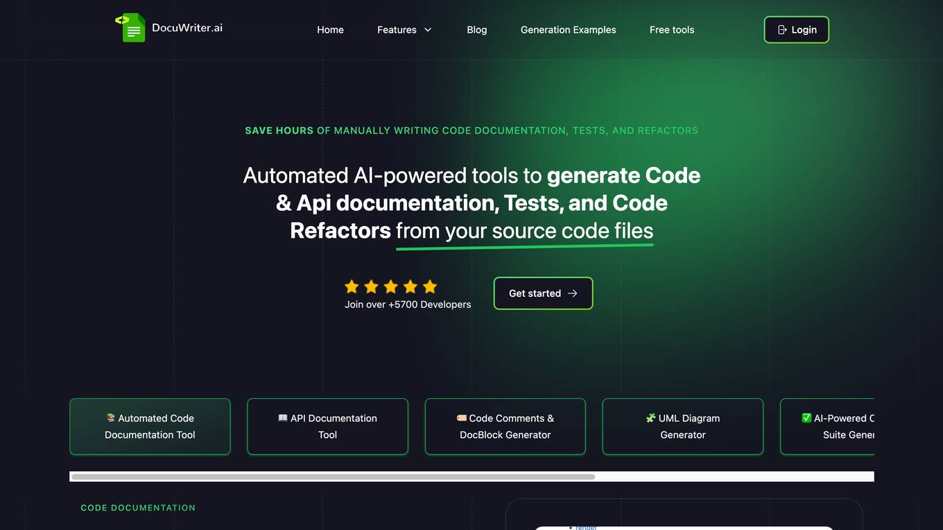 DocuWriter.ai Screenshot