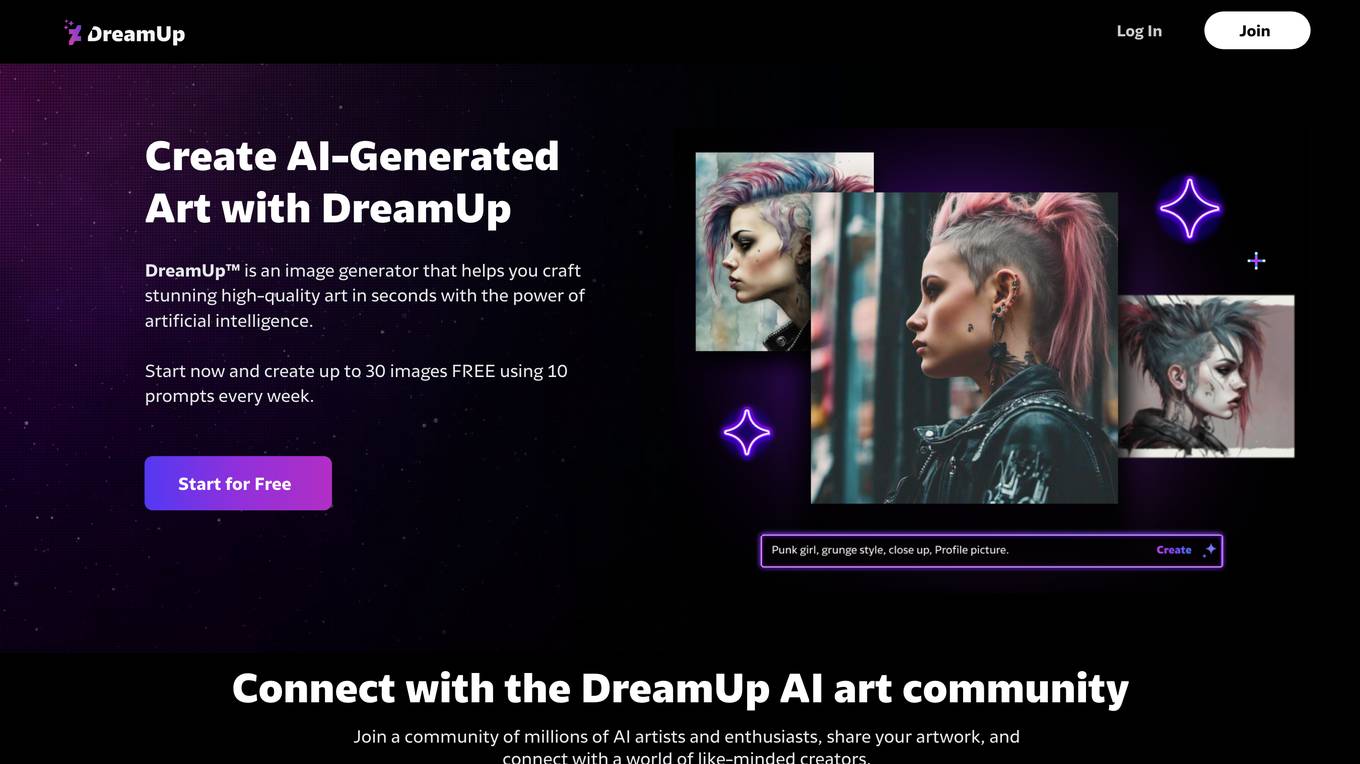 DreamUp Screenshot