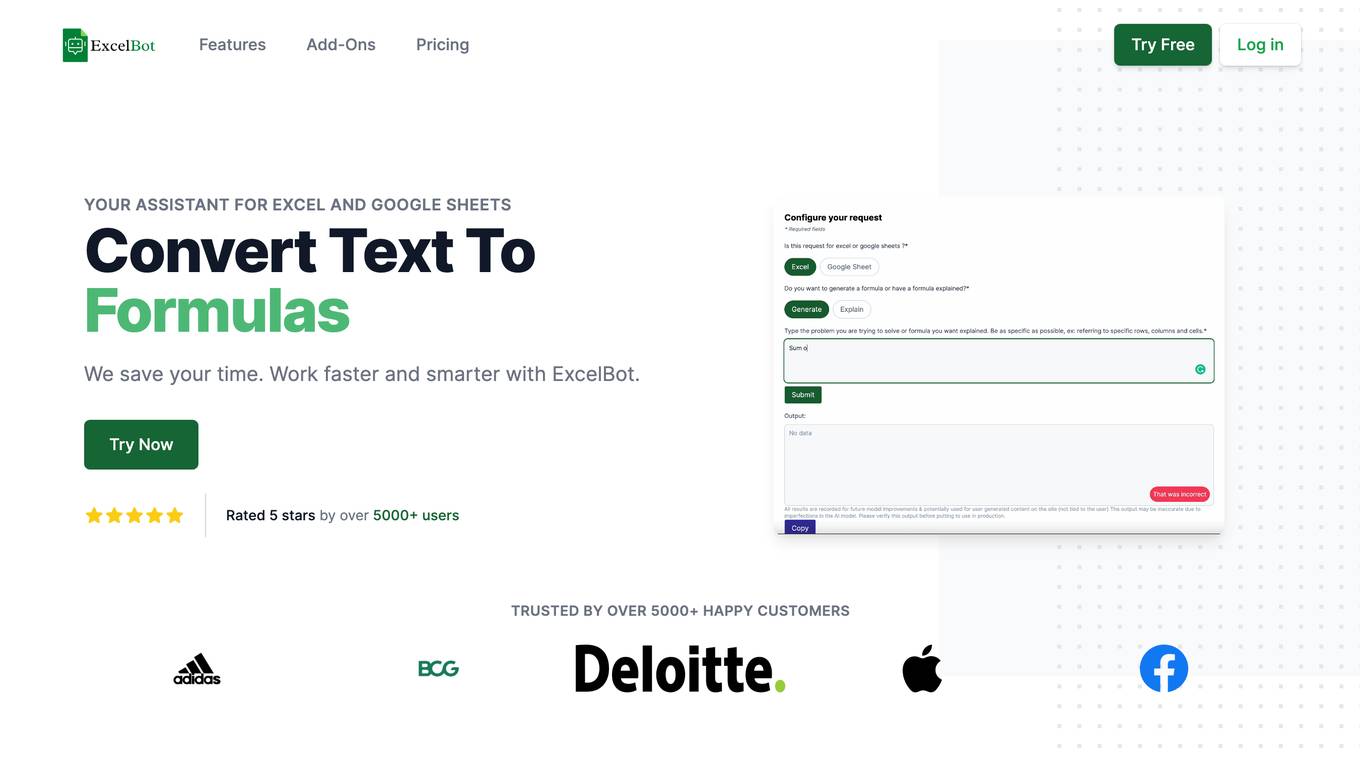 Excel Bot Screenshot