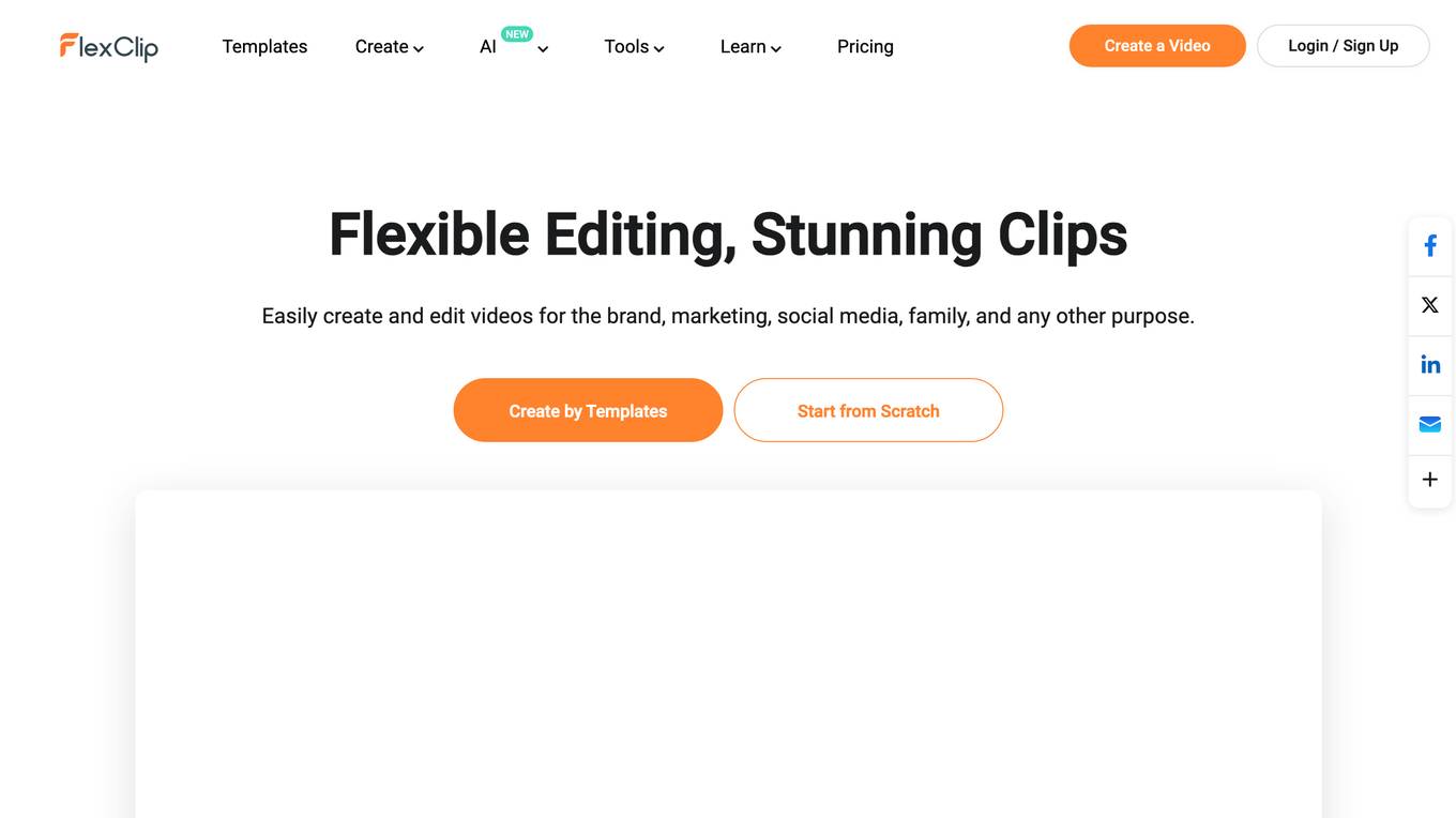 FlexClip Screenshot