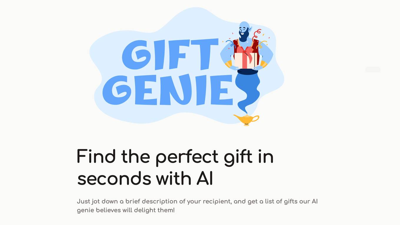 Gift Genie AI Screenshot