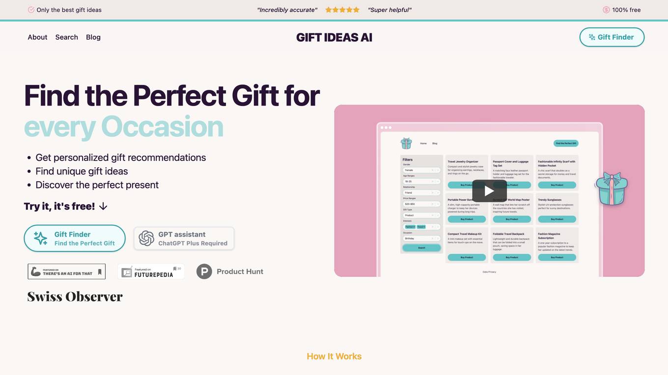 Gift Ideas AI screenshot