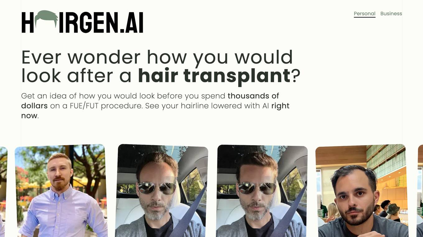 Hairgen.ai screenshot