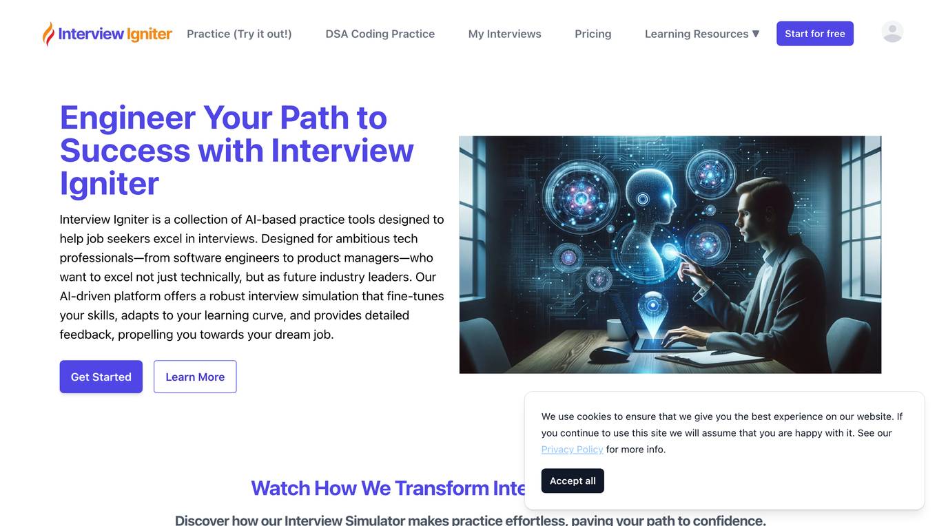 Interview Igniter Screenshot