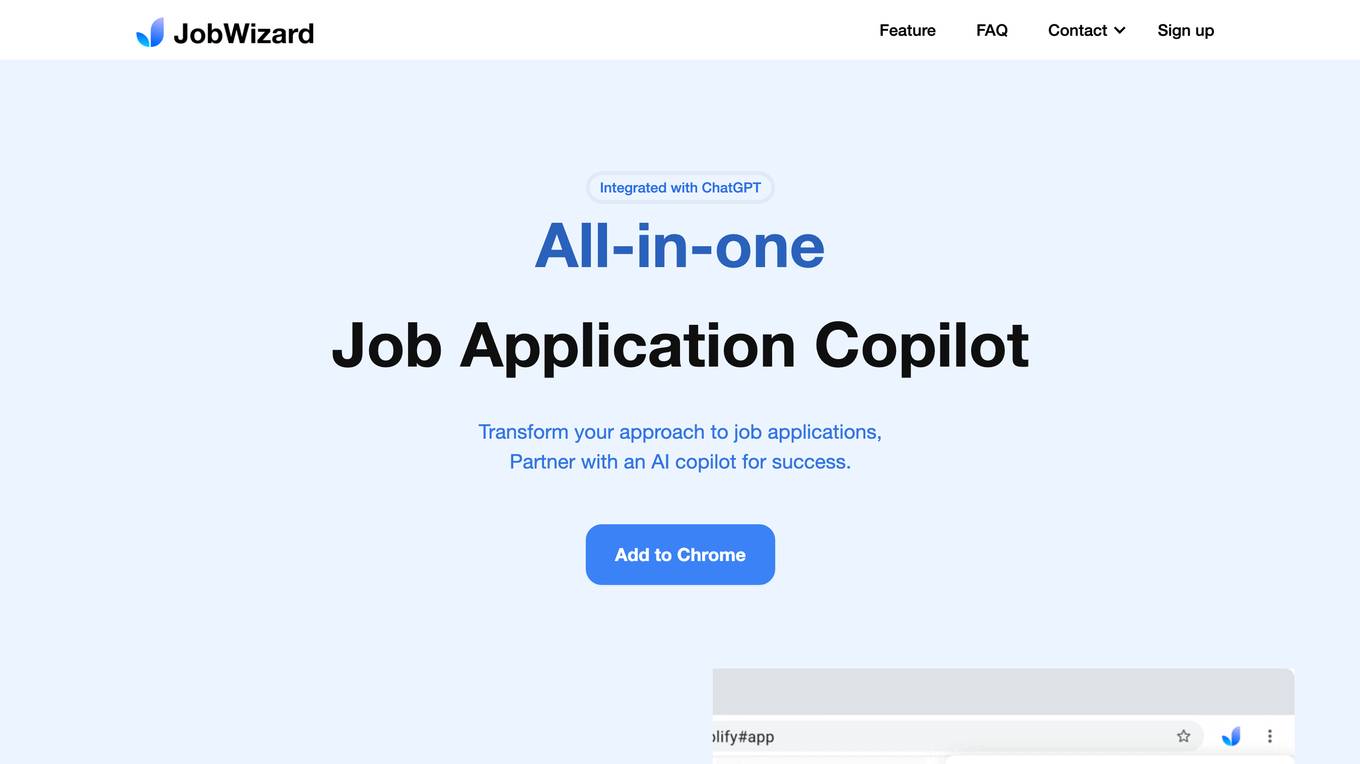 JobWizard screenshot