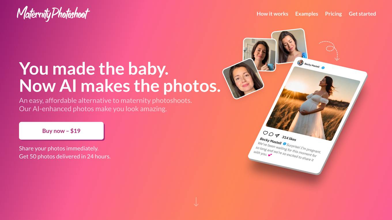 MaternityPhotoshoot.com Screenshot