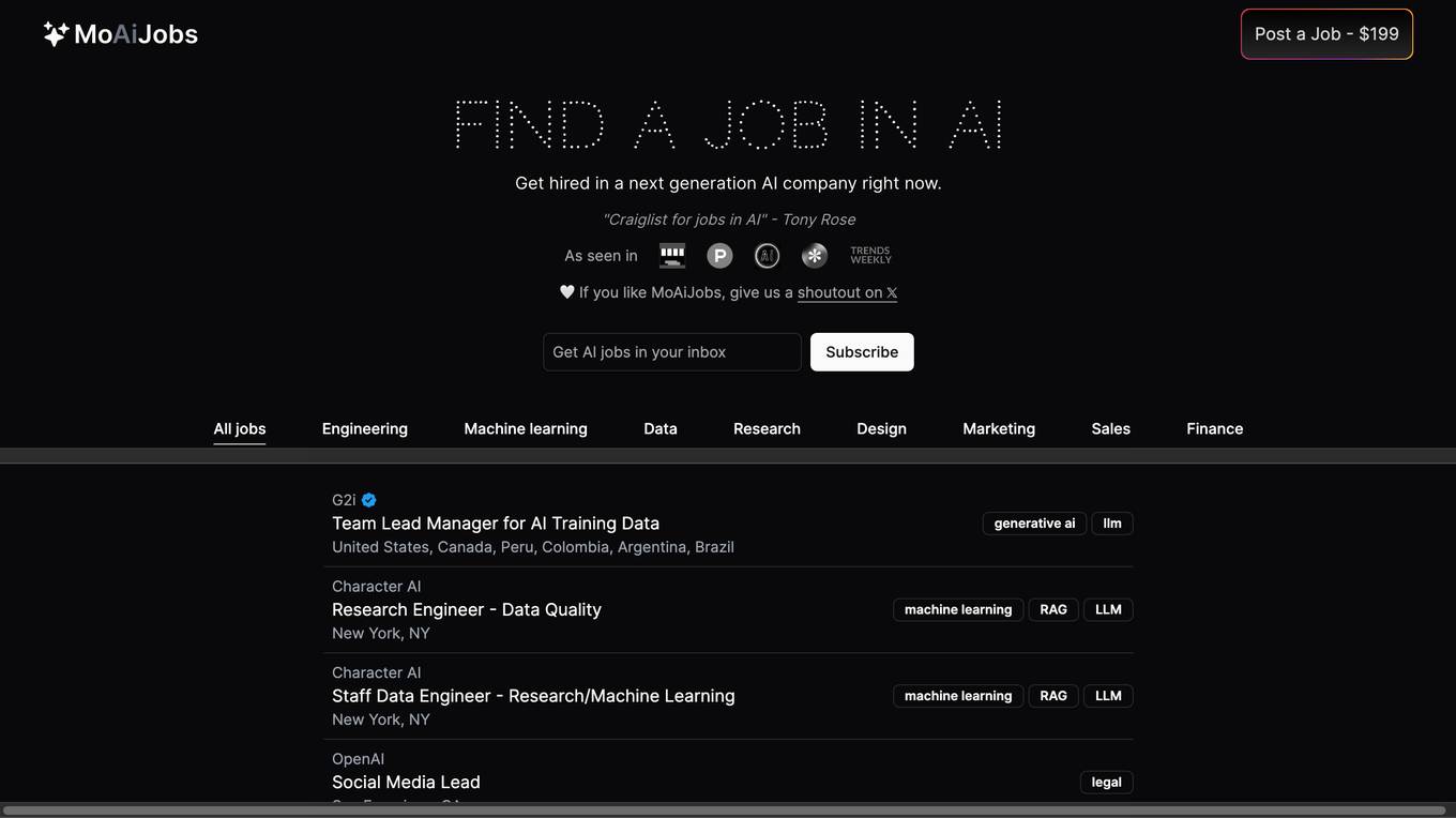 Mo Ai Jobs Screenshot