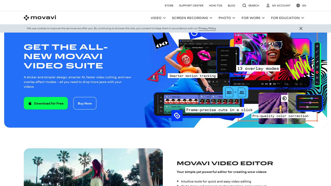 Movavi Video Editor screenshot