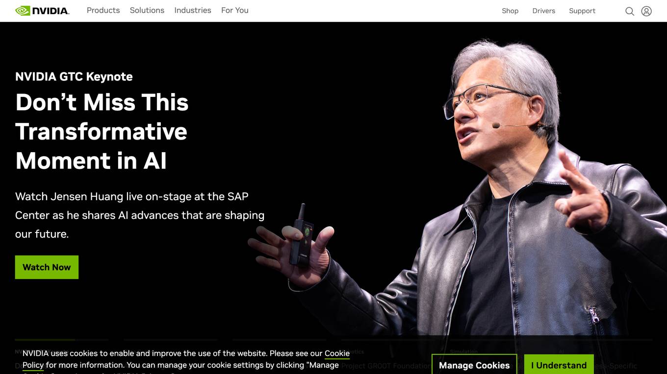 NVIDIA AI Platform Screenshot