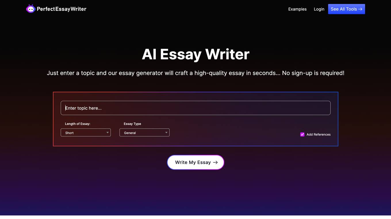 Perfect Essay Writer screenshot