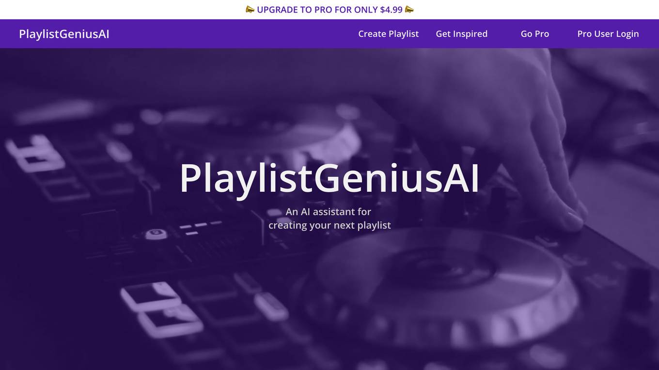 PlaylistGeniusAI Screenshot