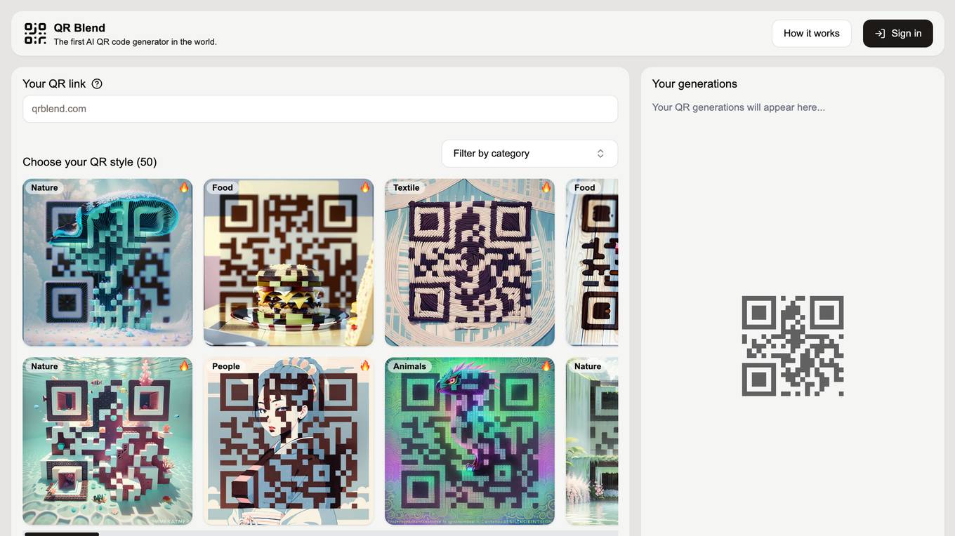 QR Blend screenshot