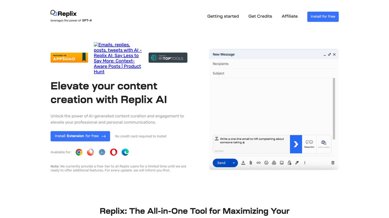 Replix.ai Screenshot