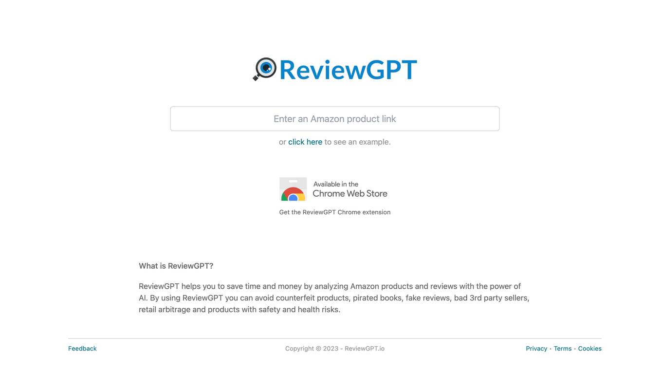 ReviewGPT Screenshot