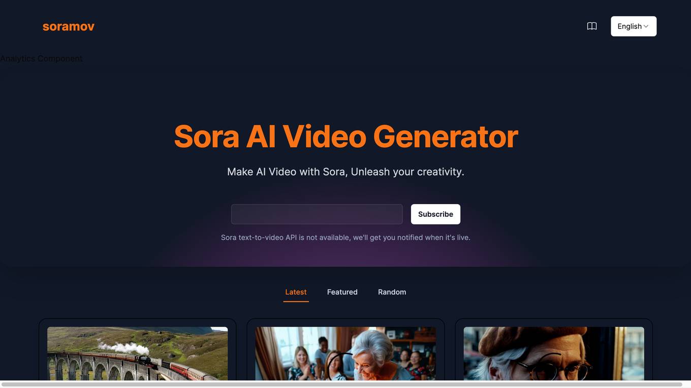 Sora AI Video Generator screenshot