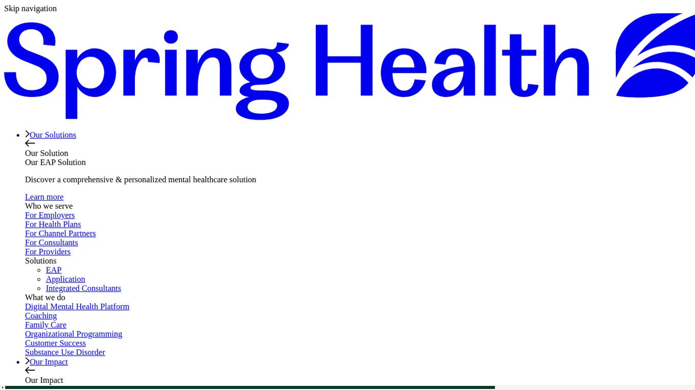 Spring Health Screenshot