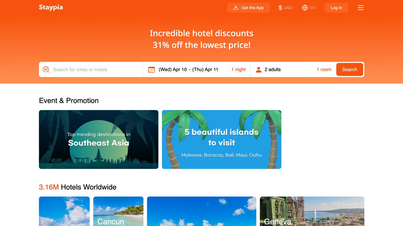 Staypia Screenshot