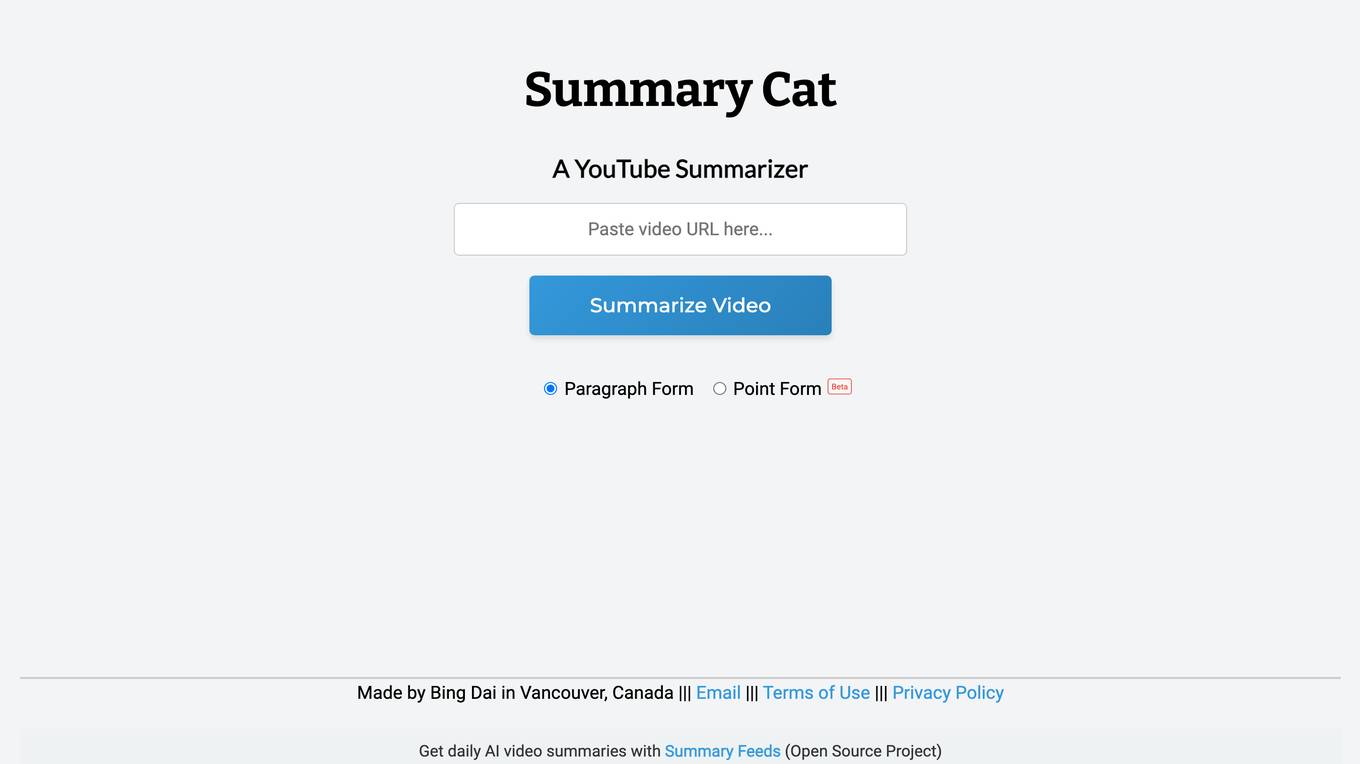 Summary Cat screenshot