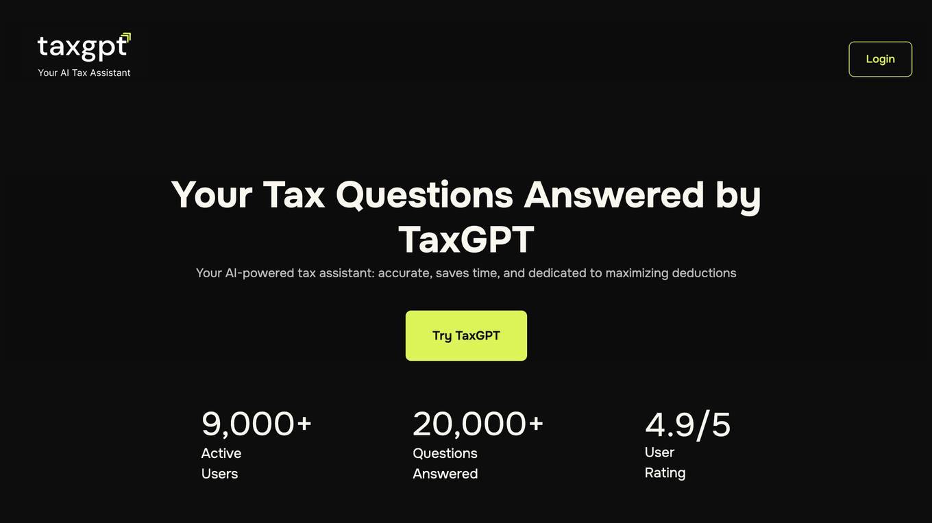 TaxGPT screenshot