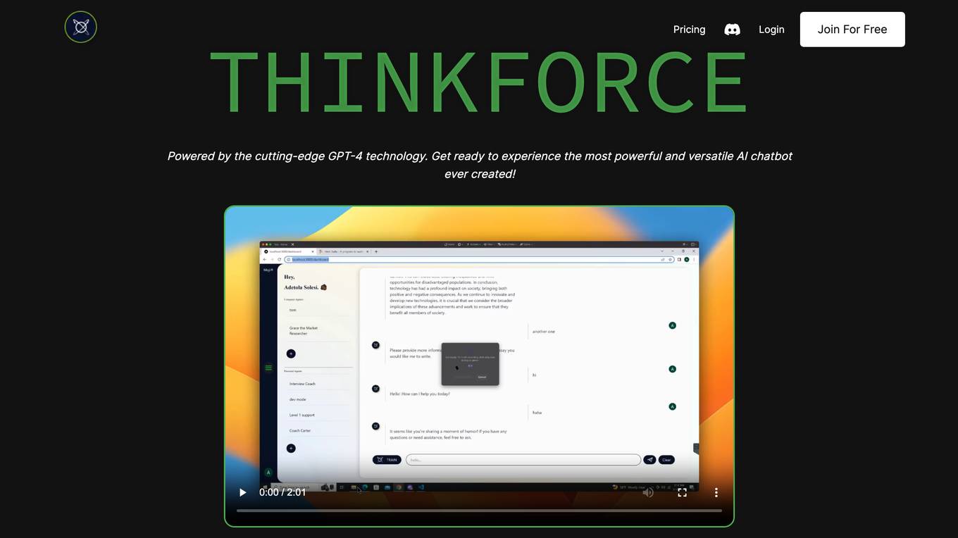 ThinkForce screenshot