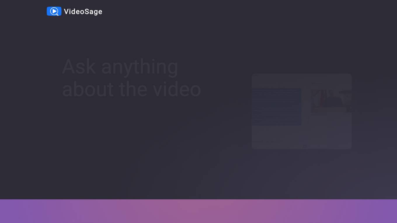 VideoSage screenshot