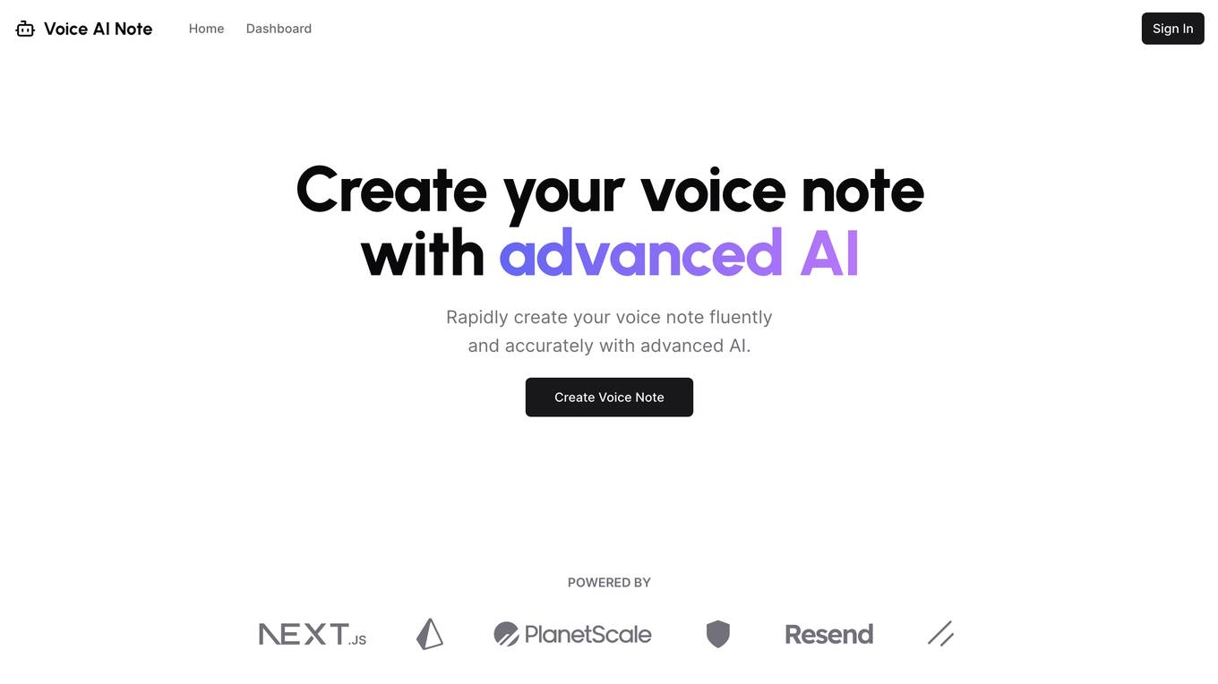 Voice AI Note screenshot