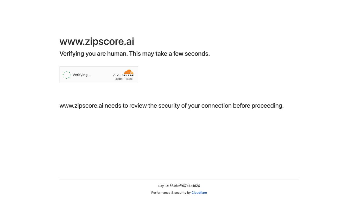 Zipscore.ai screenshot