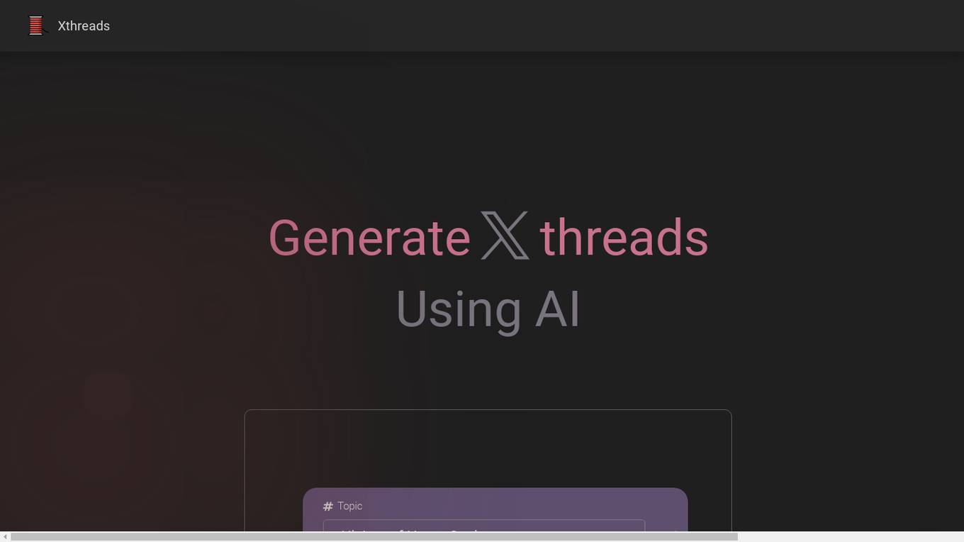 Xthreads screenshot