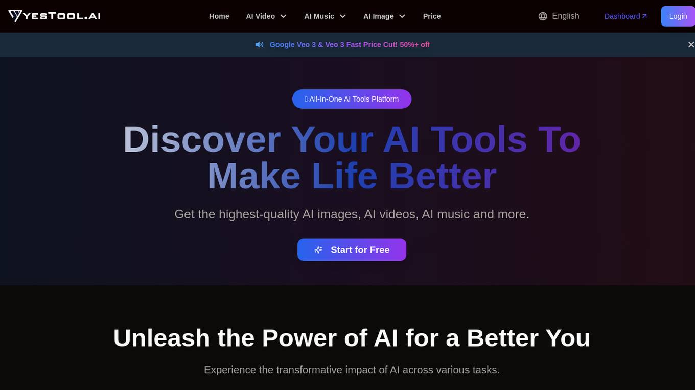 Yestool.ai Screenshot