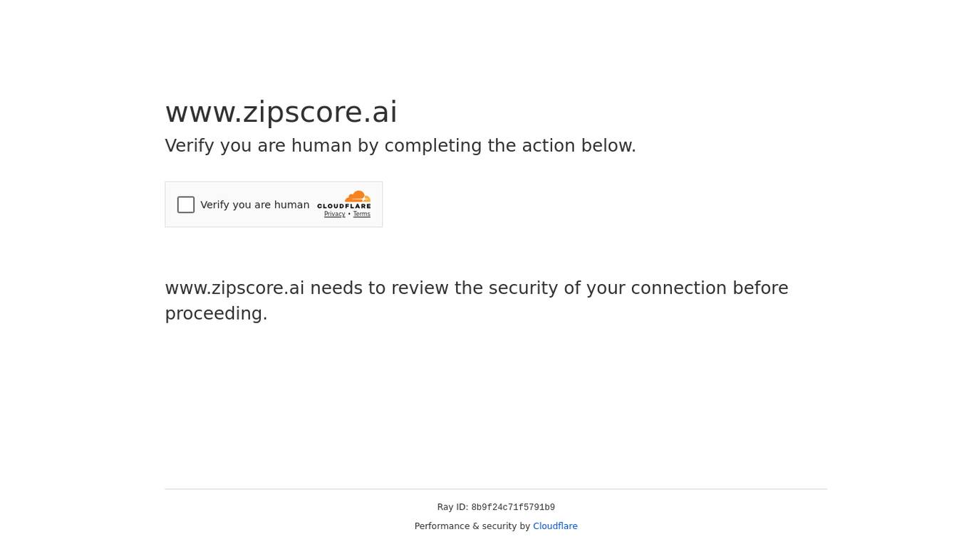 Zipscore.ai screenshot